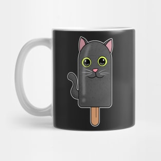 Animal Popsicle Grey Cat Ice Cream Summer Gift Mug